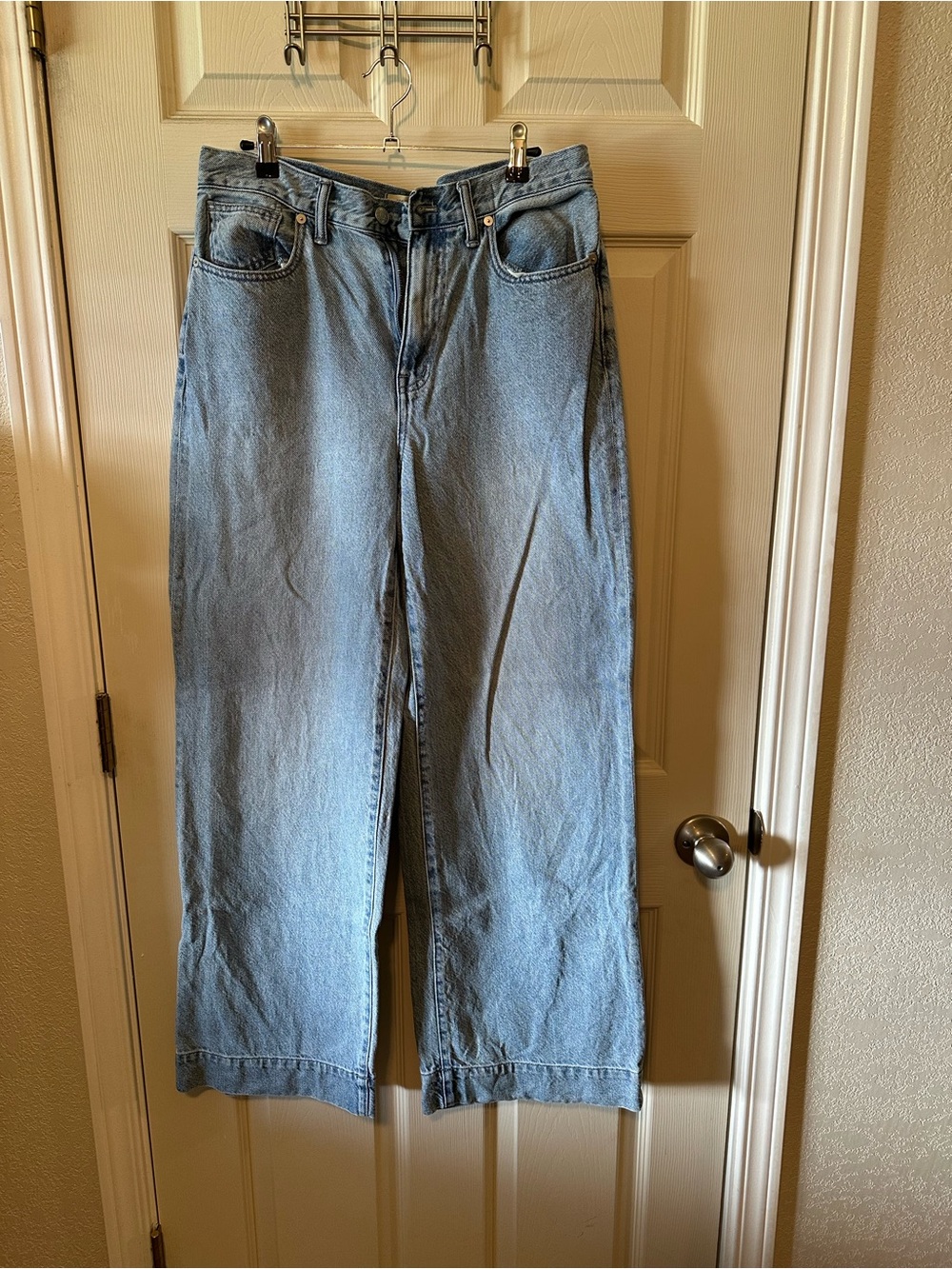 Madewell Light Blue Super Wide Leg Jeans
